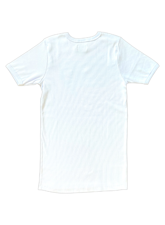 CAMISETA CANELADA BRANCA
