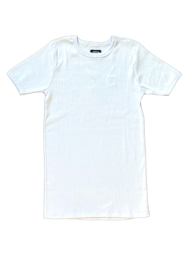 CAMISETA CANELADA BRANCA