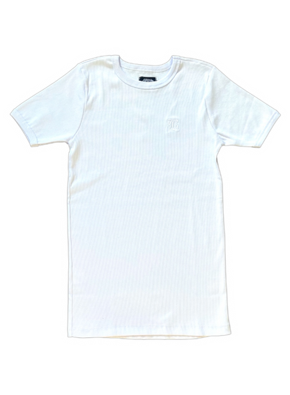 CAMISETA CANELADA BRANCA