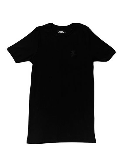 CAMISETA CANELADA PRETA