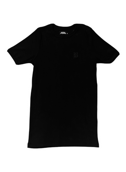 CAMISETA CANELADA PRETA