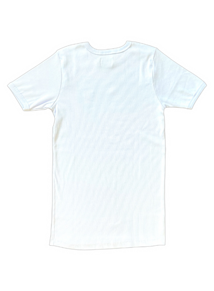 CAMISETA CANELADA BRANCA