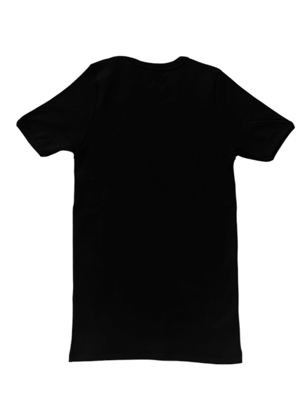 CAMISETA CANELADA PRETA