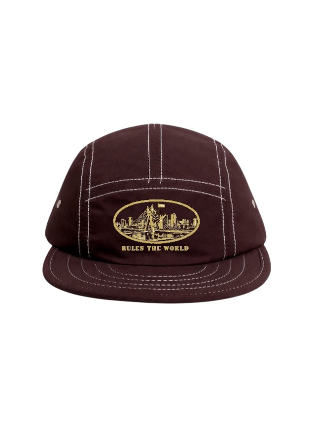 BONÉ 5 PANEL SP MARROM